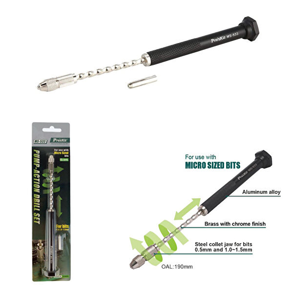 Proskit Mandren, Matkap Aparatları