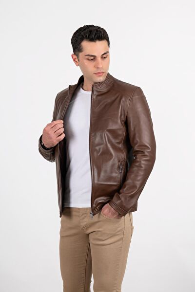 Deri Effect Erkek Ceket