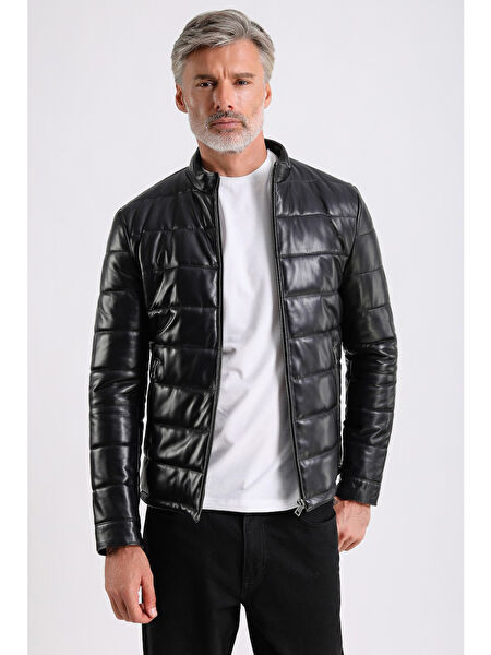 Maroquin Leather Erkek Mont, Kaban