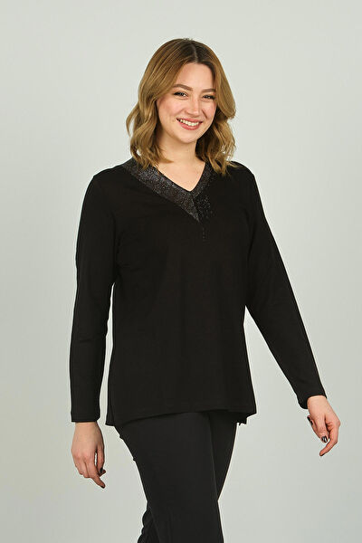 Detay Triko Kadın Bluz
