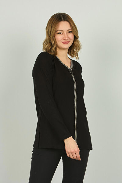 Detay Triko Kadın Bluz