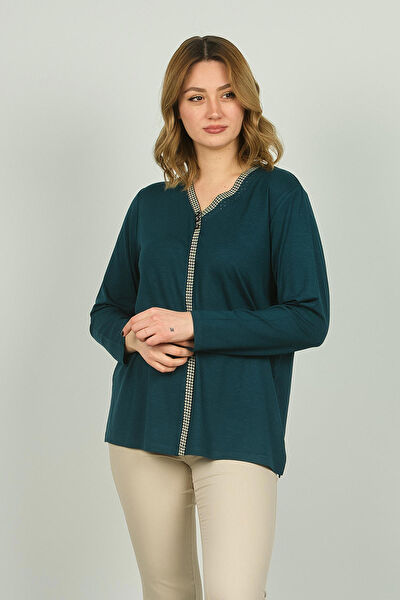 Detay Triko Kadın Bluz