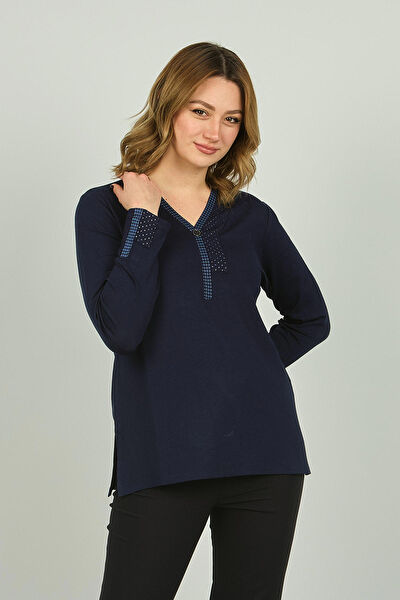 Detay Triko Kadın Bluz