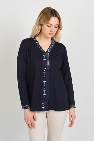 Detay Triko Kadın Bluz