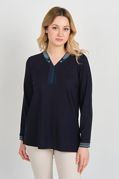 Detay Triko Kadın Bluz