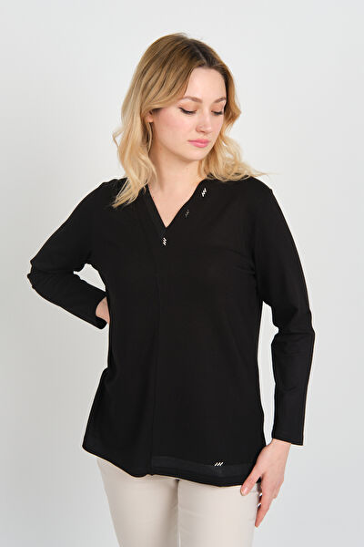 Detay Triko Kadın Bluz