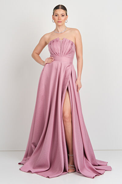 Hvit Vera Abiye Elbise