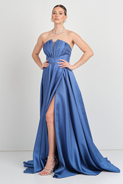 Hvit Vera Abiye Elbise