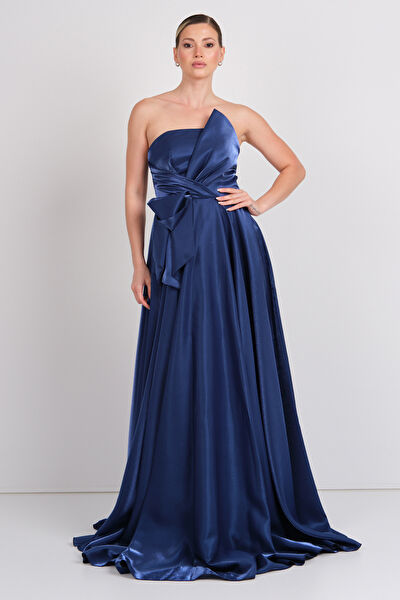 Hvit Vera Abiye Elbise