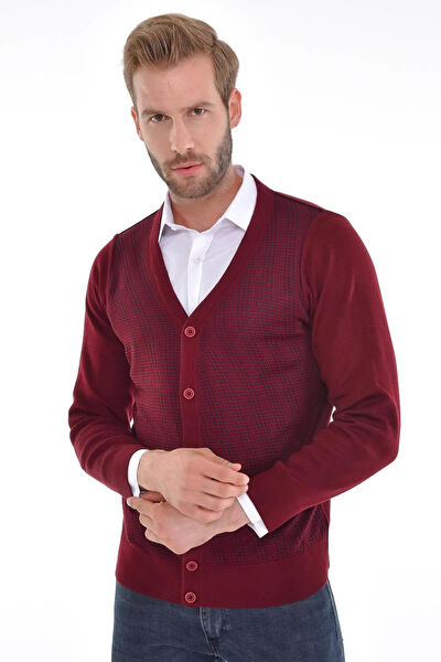 Çizgi Triko Erkek Hırka