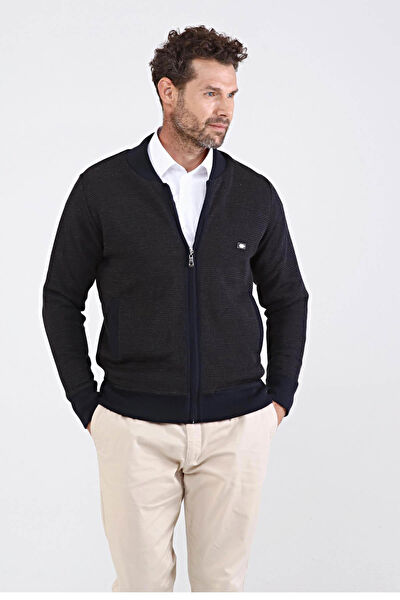 Çizgi Triko Erkek Mont, Kaban