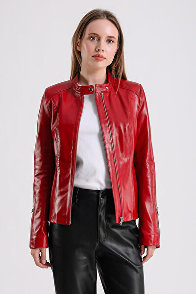 Maroquin Leather Kadın Ceket