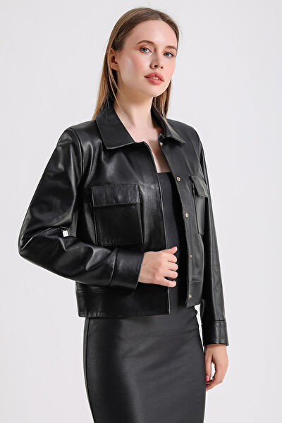 Maroquin Leather Kadın Ceket