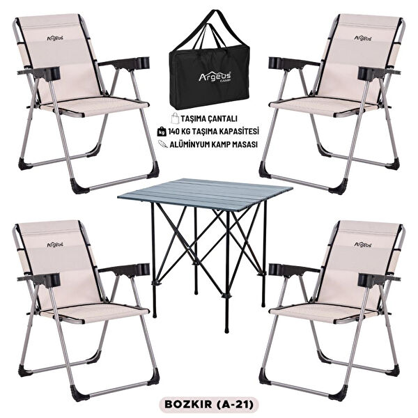 Argeus Kamp Sandalyesi, Taburesi