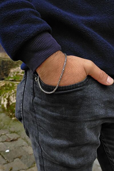 Midyat Nurtaş Gümüş Erkek Bileklik