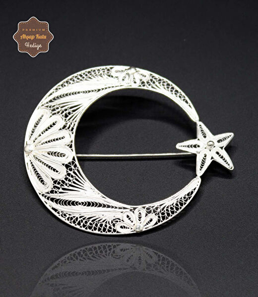 Midyat Nurtaş Gümüş Broş, Yaka İğnesi, Rozet