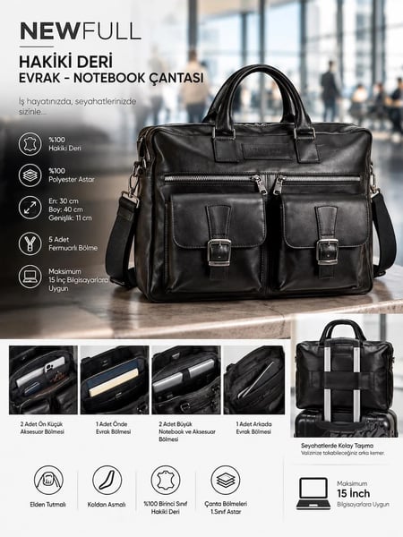 Newfull Notebook Çanta ve Kılıfları