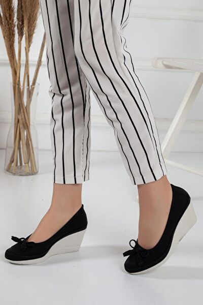 Dilimler Ayakkabı Dolgu Topuklu Ayakkabı