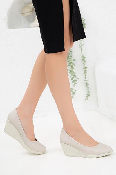 Dilimler Ayakkabı Dolgu Topuklu Ayakkabı