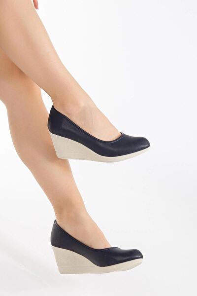 Dilimler Ayakkabı Dolgu Topuklu Ayakkabı