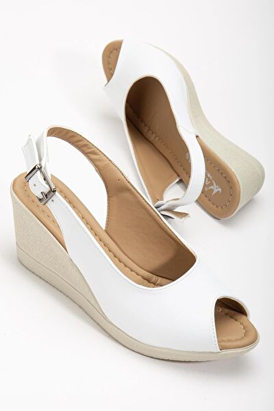 Dilimler Ayakkabı Dolgu Topuklu Ayakkabı