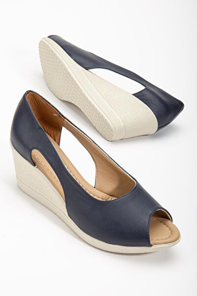 Dilimler Ayakkabı Dolgu Topuklu Ayakkabı