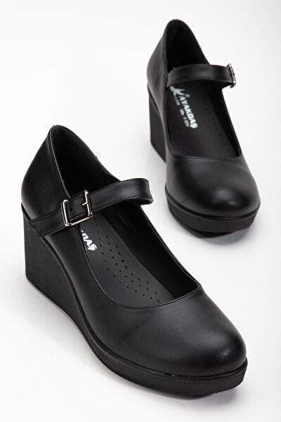 Dilimler Ayakkabı Dolgu Topuklu Ayakkabı