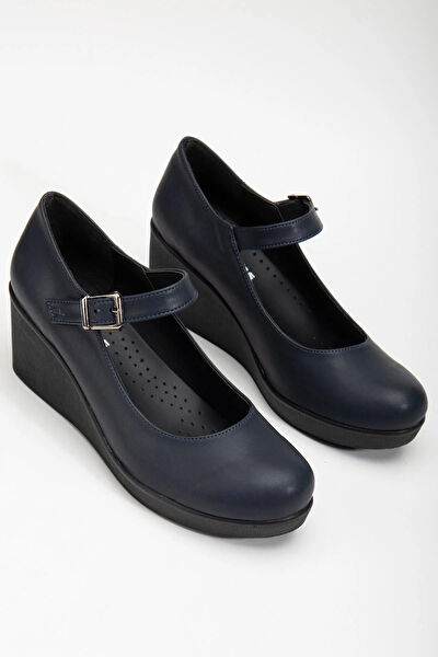 Dilimler Ayakkabı Dolgu Topuklu Ayakkabı