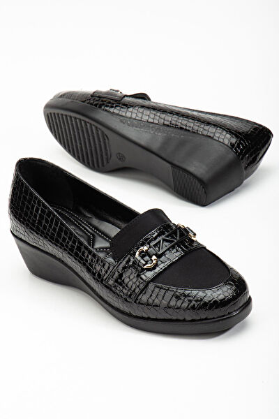 Dilimler Ayakkabı Dolgu Topuklu Ayakkabı