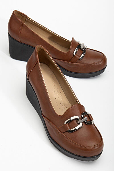 Dilimler Ayakkabı Dolgu Topuklu Ayakkabı