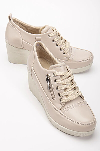 Dilimler Ayakkabı Dolgu Topuklu Ayakkabı