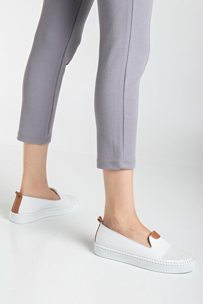 Dilimler Ayakkabı Kadın Loafer Ayakkabı