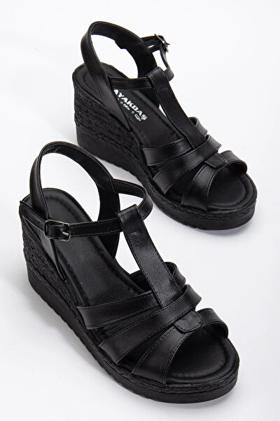 Dilimler Ayakkabı Dolgu Topuklu Ayakkabı