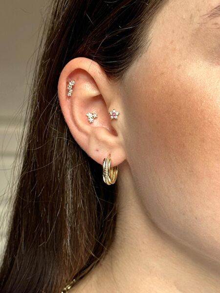 Jewelina Altın Küpe