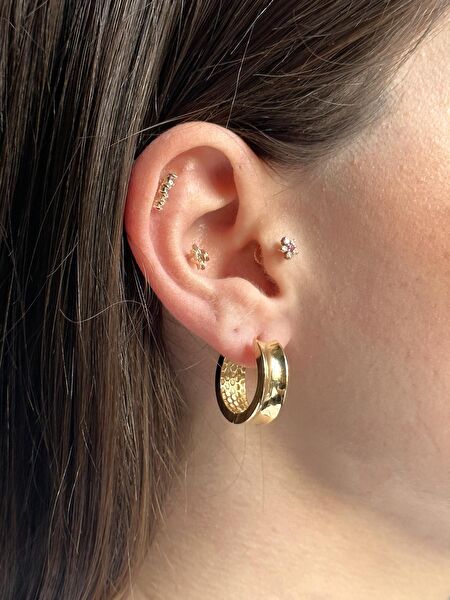 Jewelina Altın Küpe