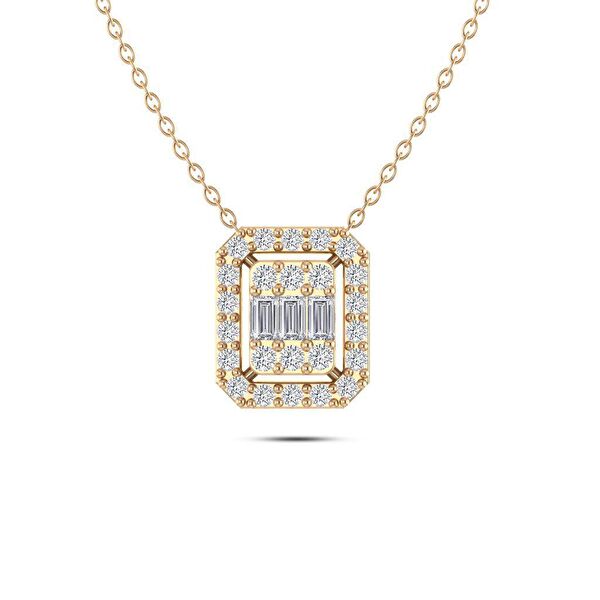 Silvanit Pırlanta Altın Kolye