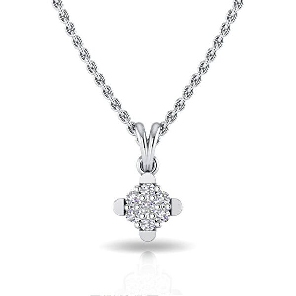 Silvanit Pırlanta Altın Kolye