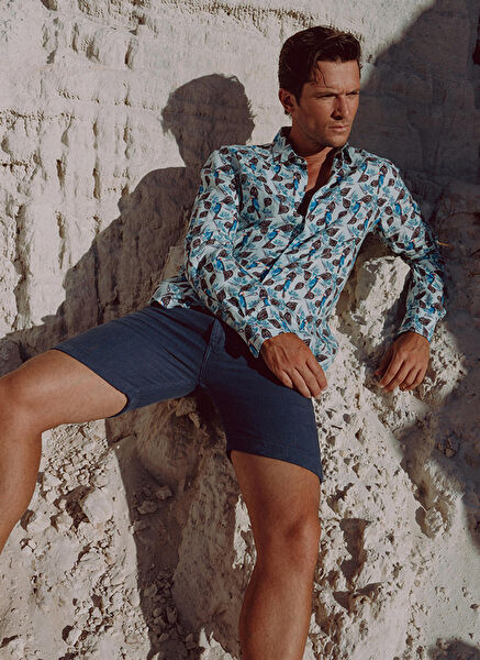 Mr. Mood Erkek Şort, Bermuda, Kapri