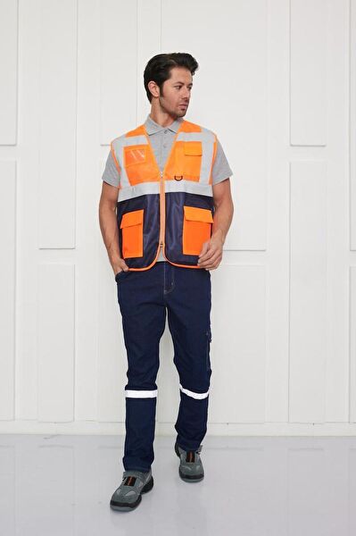 Orange Safety Koruyucu İş Yağmurluğu, Yeleği