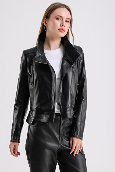 Maroquin Leather Kadın Ceket