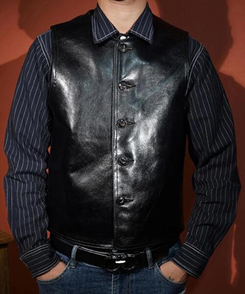 NYC DERİ Erkek Yelek