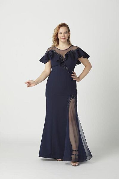 Moda berray Büyük Beden Abiye Elbise