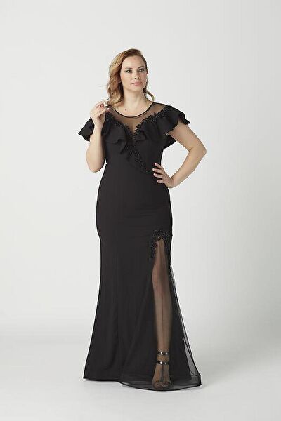 Moda berray Büyük Beden Abiye Elbise