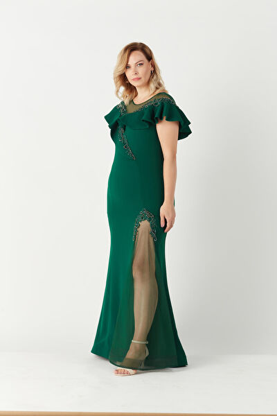 Moda berray Büyük Beden Abiye Elbise