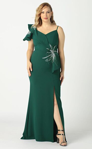 Moda berray Büyük Beden Abiye Elbise