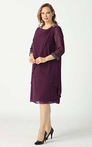 Moda berray Büyük Beden Abiye Elbise