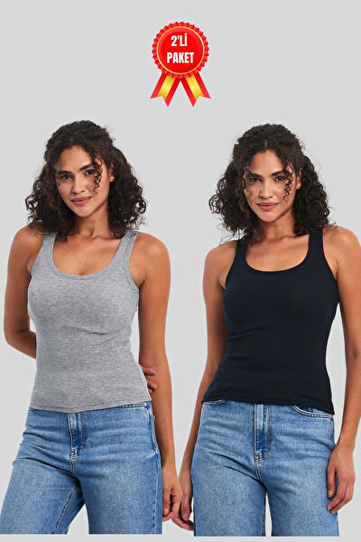 METALIC Kadın Atlet, Body, Fanila