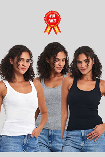 METALIC Kadın Atlet, Body, Fanila