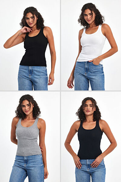 METALIC Kadın Atlet, Body, Fanila