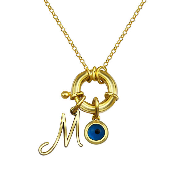 Mavili Gümüş Kolye